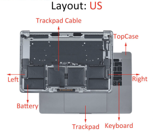 Complete Top Case (w/ Battery) J65H, J67V